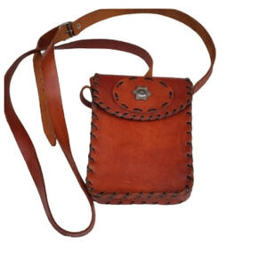 Vintage‎ 1970s Leather crossbody bag